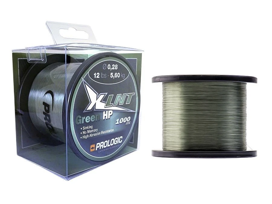 Prologic XLNT HP 1000m / Moss Green / sinking / 0,28-0,35mm / monofilament - Photo 1/1