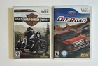 HARLEY-DAVIDSON ROAD TRIP & FORD RACING OFF ROAD WII GAME LOT TESTED