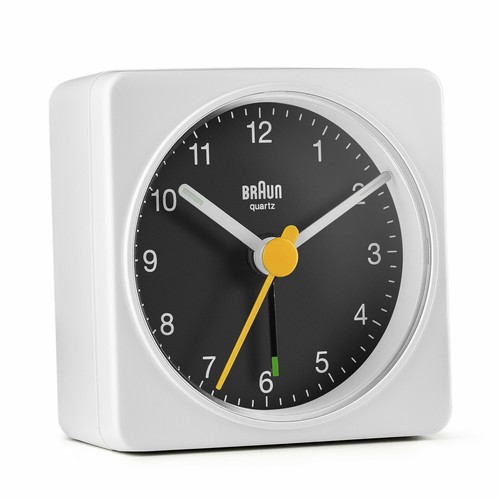 Braun Design BC02WB, klassischer Reisewecker, Wecker weiß/schwarz, Neu+OVP 67079 - Bild 4 von 4