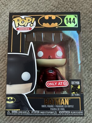Funko Pop! Vinyl: DC Comics Batman (Red) (Metallic) #144 Target  Exclusive 889698429863|