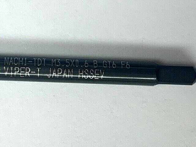 M3.5 X .6 D4 3FL Spiral Flute GT5 VIPER MOD BOTT TAPS NACHI #57616 ...