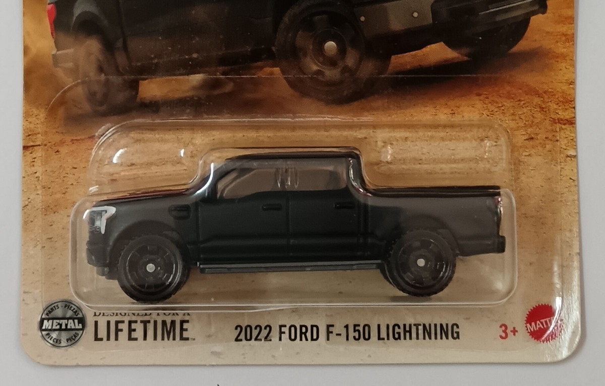 Matchbox 2024 Ford F-150 Lightning – Schwarz, Modellauto 28/100, Ca. 11 X 11 X 4 Cm, Realistisch