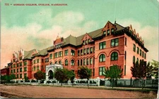 Spokane WA Gonzga  College Postcard unused (19077)