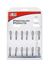 12 BOHNING BULLET SCREW IN PREMIUM POINTS STAINLESS 12 PK 11/32 Crossbow tips