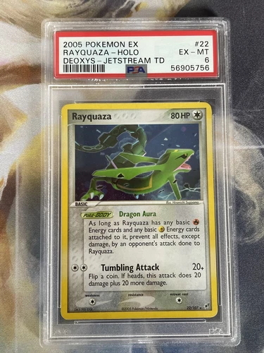 2005 Pokemon EX Deoxys Rayquaza #22 Jetstream Theme Deck TD Holo PSA 6