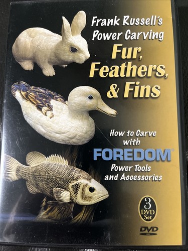 Power Carving Fur Feather & Fins 3 DVD Set How To Carve With Foredom