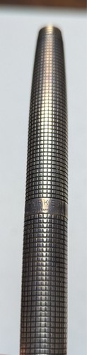 Parker 75 vintage fountain pen sterling silver broad stub nib 14k gold (b) - Picture 3 of 6