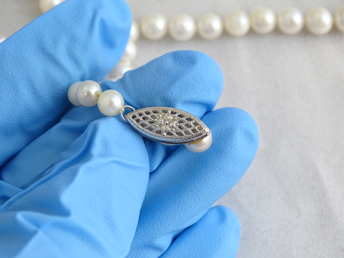 Genuine Pearl Necklace / Selling As-Is / FedEx Free Shipping / b_em_66513_p1 - Picture 13 of 20