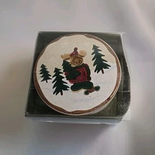 St. Nicholas Square "HEARTLAND" Stoneware Coaster Set of 4 - Assorted Animals 