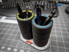 Formula 1 Tyre Pen Holder |  Multicolor | Desk Organiser | F1 Fan Gift
