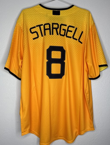 Nike Willie Stargell Pittsburgh Pirates City Connect Gold Jersey Men's X-Large