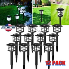 12pcs Solar Garden Lights Outdoor Landscape LED Light Pathway Yard Waterproof US