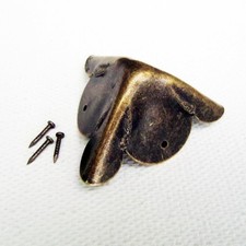 12pcs Heavy Duty Antique brass Decorative Jewelry Wine Wood Box Corner Protector