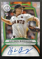 2025 Topps Tribute /99 Baseball Hayden Birdsong Green On Card Auto Rc Giants