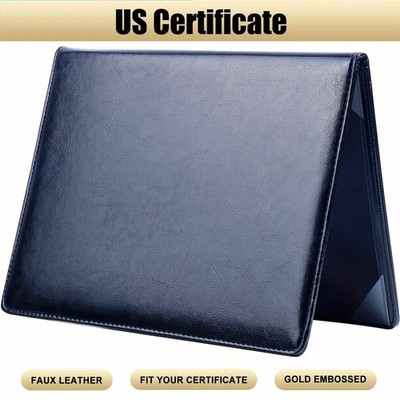 A4 American Citizenship Paper Holder PU Leather for Naturalization Certificate