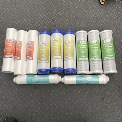 Lot Of I Spring Water System Replacement Filters Pf15 Fg15 Fc15 Ft15