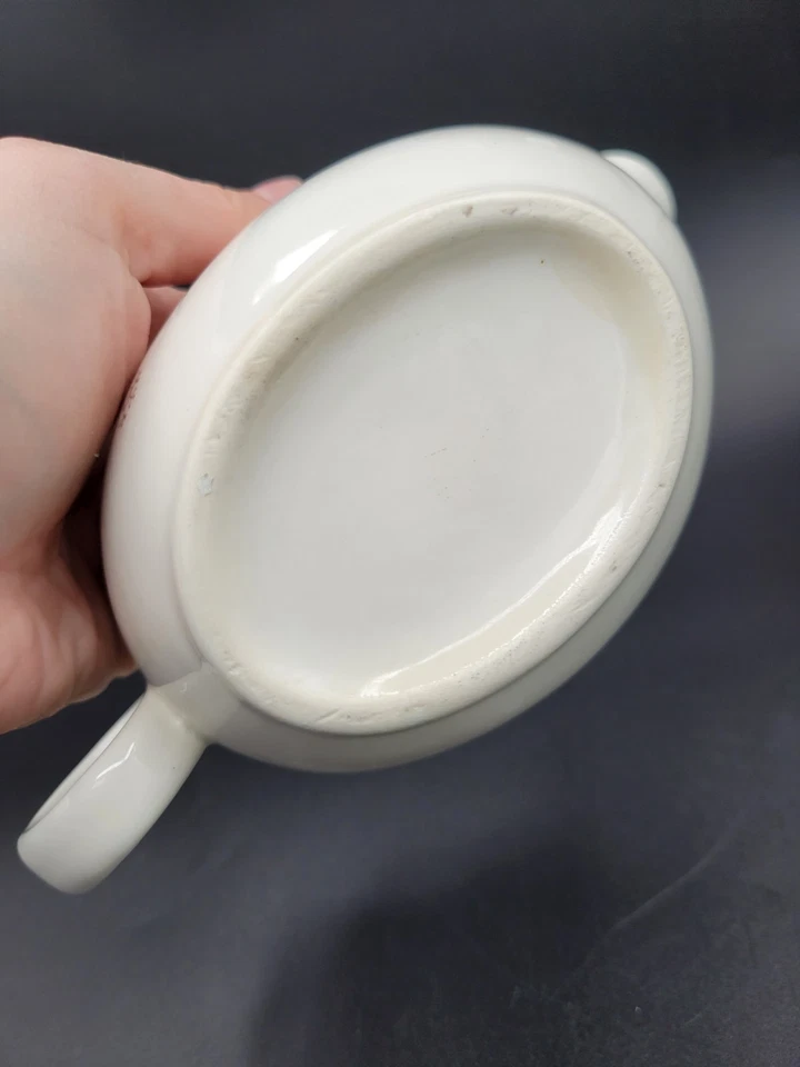 MCM Gravy Boat Retro Blanco con Estrella Dorada y Copos de Nieve Atómico  Foto 4 de 4