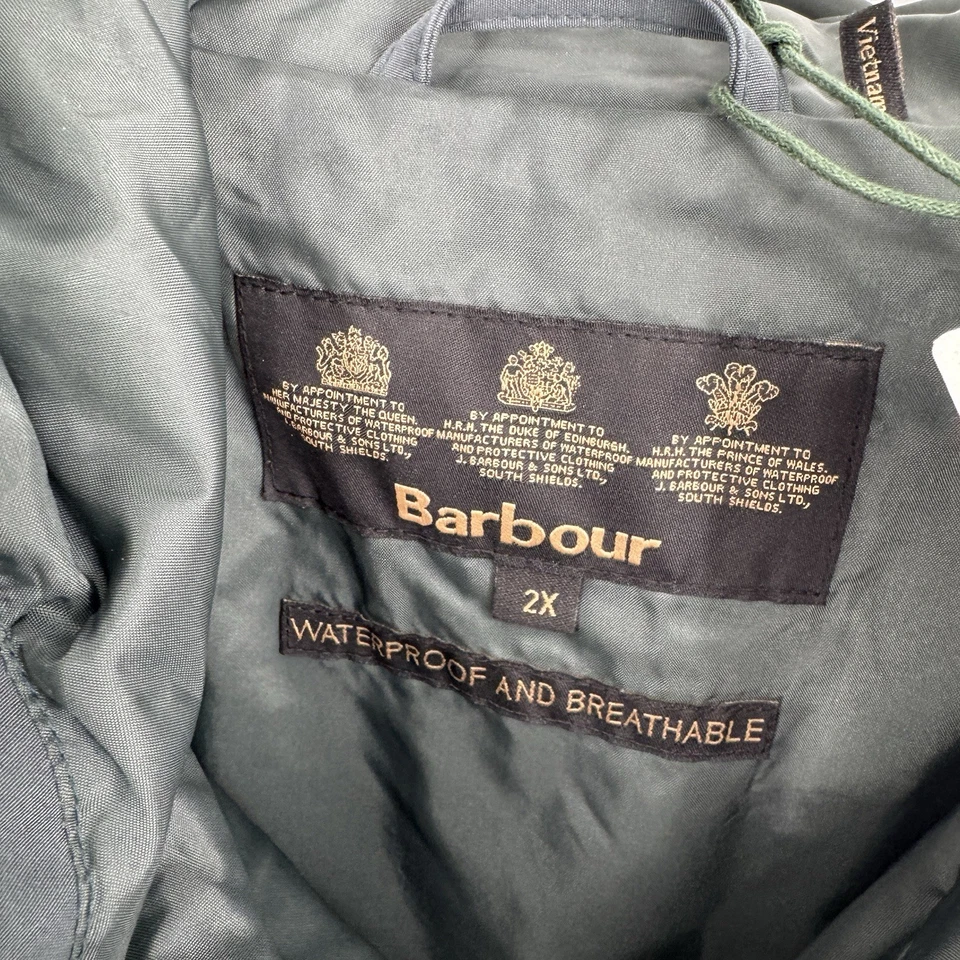 Barbour jacket womens XXL green ashover plus waterproof hooded fall granola - Image 4 of 4
