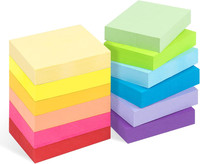 12 StüCk Farbige Haftnotizen - 50 X 38Mm Sticky Notes, Selbstklebende Haftnotizz