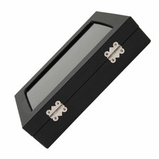Pin Display Case Orderly Storage Transparent Dustproof Black Badge Storage Box