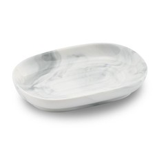YoHyien Ceramic Soap Dish, Anti-Slip Marble Soap Dish for Bathroom, Soap Tray...