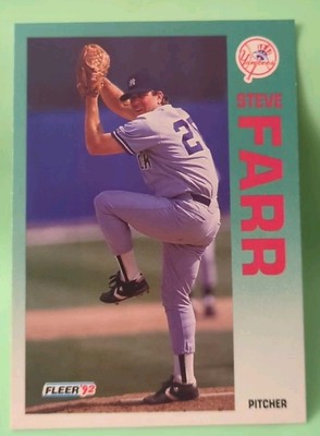1992 Fleer - Steve Farr #225 - New York Yankees 