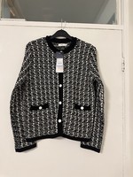 Cotton Traders Women’s Black Boucle Cardigan UK 10 – New With Tag