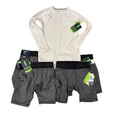 Lot 5 DSG Boys Small Athletic Wear   4 Compression Shorts  1 Long Sleeve Shirt