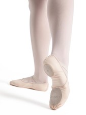 Capezio Hanami LEATHER Ballet Slippers 2038W Light Pink 9.5N NEW Dance Shoes