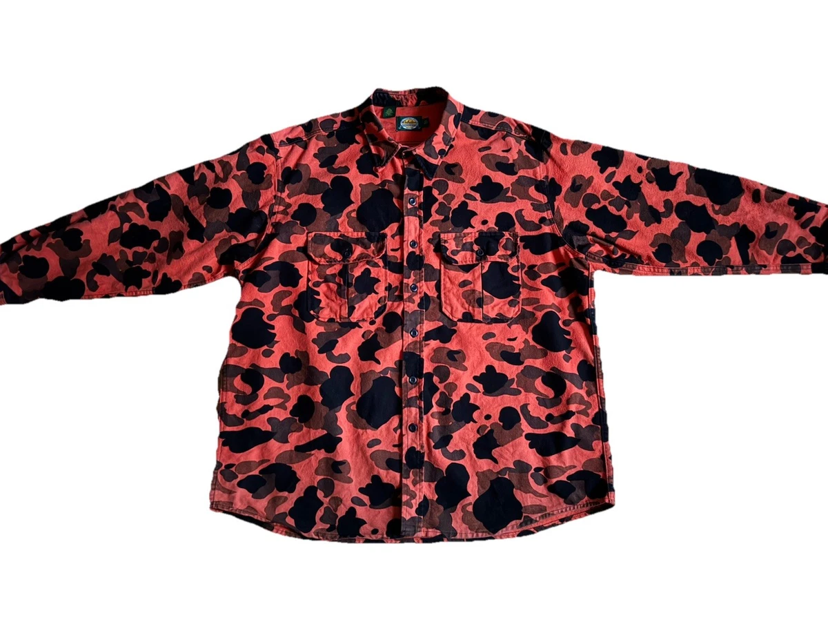 Chemise De Chasse Cabela's Homme 2XL – Orange Blaze, Nylon Léger, Manches Longues