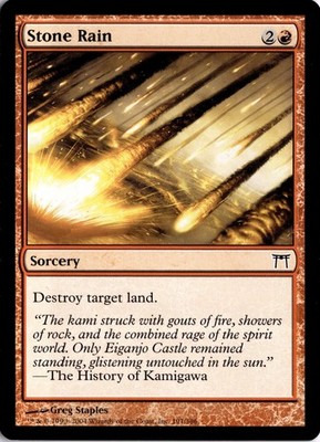 Stone Rain C Champions of Kamigawa 191 Magic The Gathering