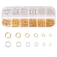 Biegeringe Schmuckherstellung 1300 StüCk Offene Biegeringe Gold Silber Metall