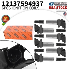 Set of 6 high Quality Ignition Coils OE 12137594937 Brand new Replacement part