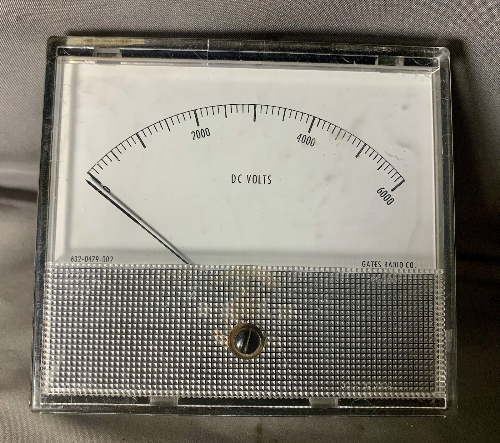 Gates Radio Company 632-0479-002 DC Volts Meter 0-6000