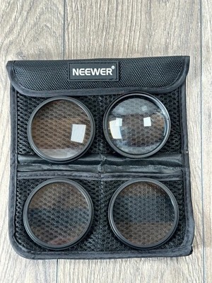 Neewer 58mm Macro Close-Up Lens Filter 4pcs Set (+1, +2, +4, +10) Dioptrien Kit