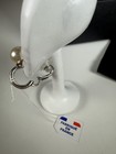 NWT Saint Laurent YSL Logo Clip-On Pearl Ear Cuff Made in France Authentic — photo 7