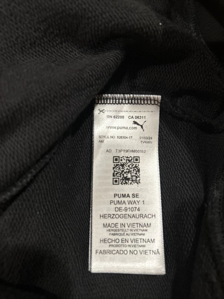 Suéter masculino PUMA USA OLYMPIC VILLAGE COM CAPUZ tamanho M 526304 preto novo com etiquetas - Imagem 3 de 4