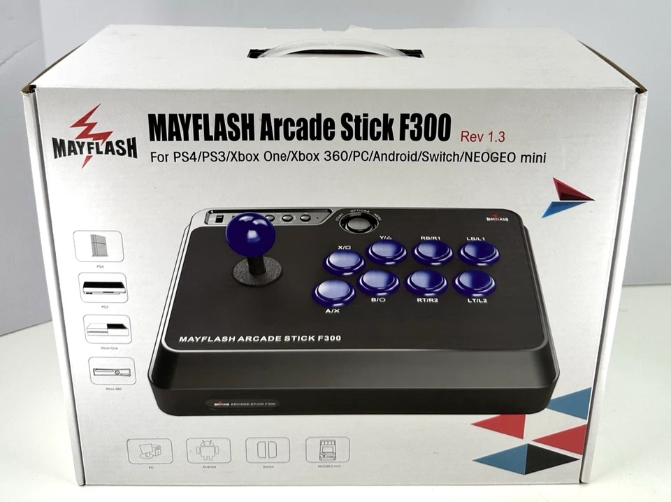 MayFlash F300 Arcade Stick Fighting Joystick - Switch PS4/PS3/Xbox One/Xbox 360 - Image 3 of 4