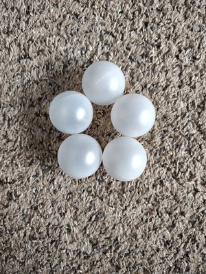 ~ 40mm  Polypropylene ( PP ) Hollow Plastic Balls Precision Sphere 5 Balls