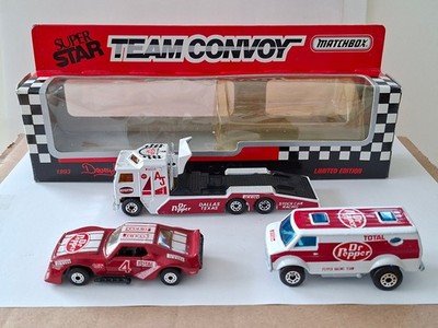 Matchbox Team Convoy Kenworth Carbover Racing Transporter R. Pepper in OvP