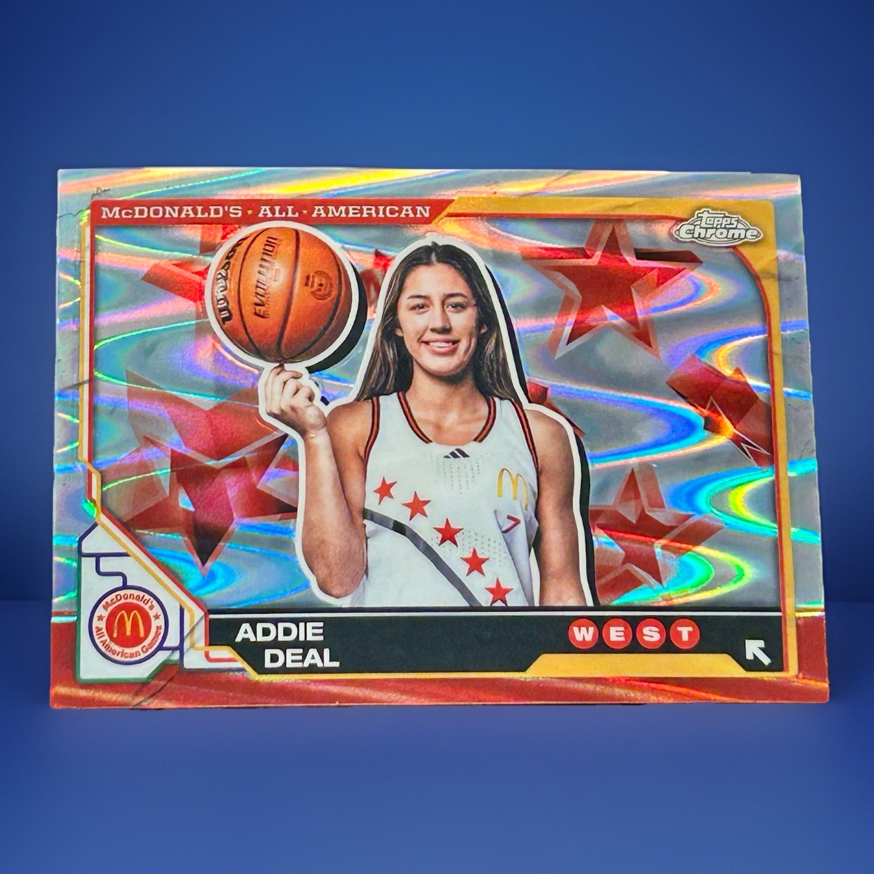 Addie Deal Rookie Card RayWave Refractor 2025 Topps Chrome McDonald’s AA #67