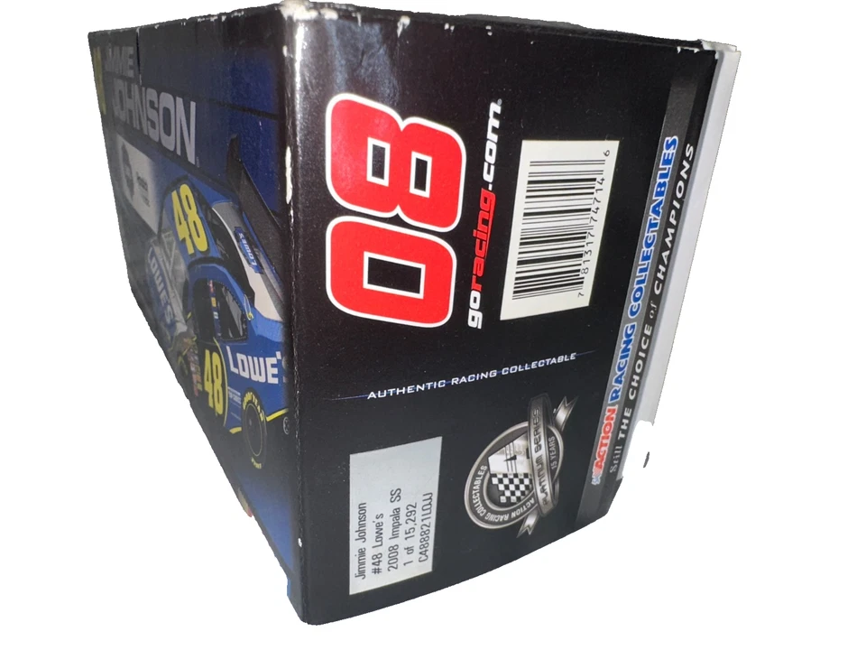 Jimmie Johnson #48 08 Lowe's Impala SS 1:24 NASCAR Action -USADO-ALA FALTANTE Foto 3 de 4