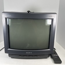 Sony Trinitron 13" KV-13TR24 Vintage TV  for Gaming Color TV W/ Remote