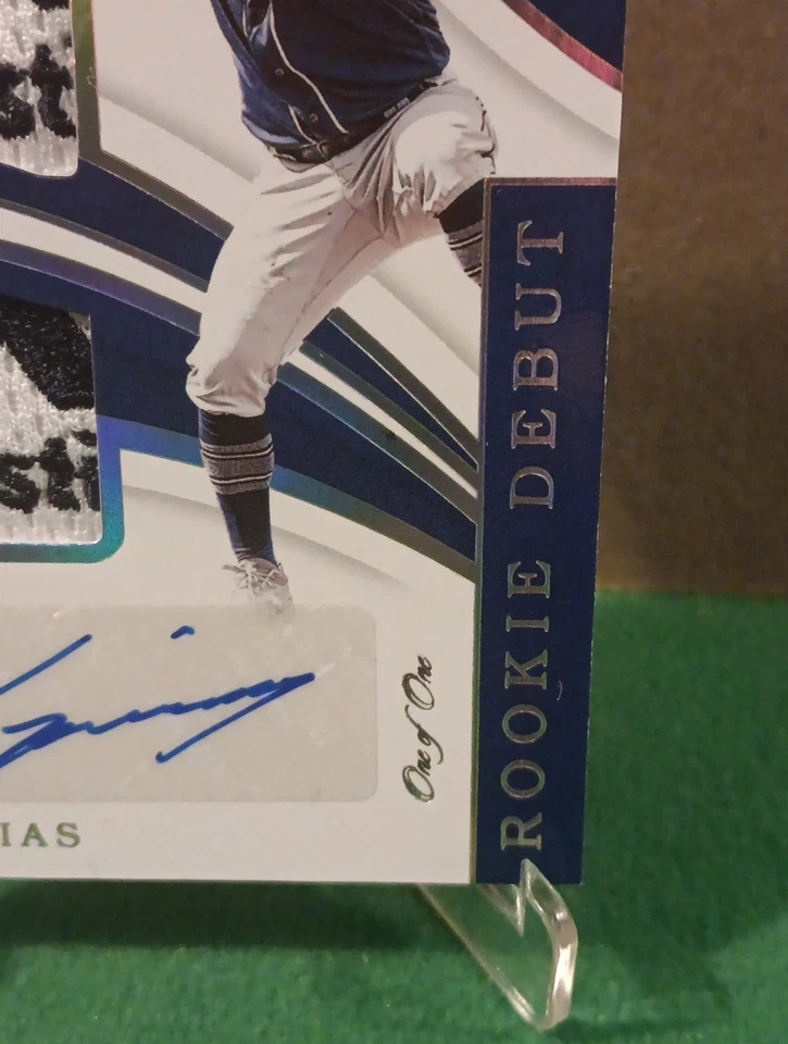 2019 PANINI IMMACULATE LUIS URIAS RD-LU ROOKIE DEBUT DUAL BRAND LOGO 1/1 - Image 3 of 4