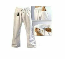ProForce Combat Karate Pants Martial Arts Uniform Training Taekwondo White 8 oz