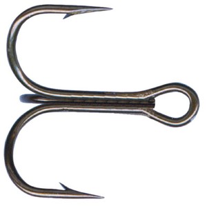 (25) #2 Short Shank Mustad #35657BR Round Bend Treble Fish  Hooks Brnze NIP-hjkl