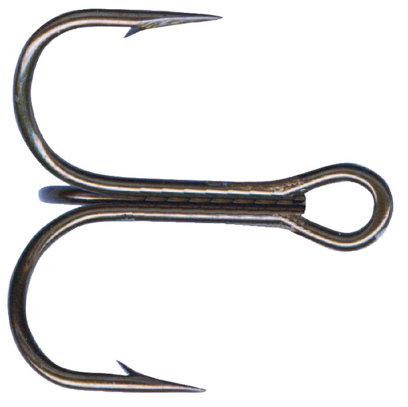 (25) #2 Short Shank Mustad #35657BR Round Bend Treble Fish  Hooks Brnze NIP-hjkl