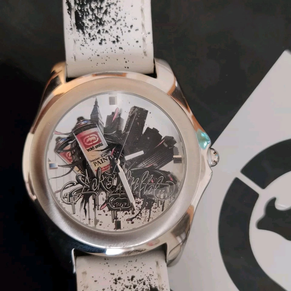 Orologio Vintage Marc Ecko Quartz Nos Fondo Magazzino - Immagine 4 di 4