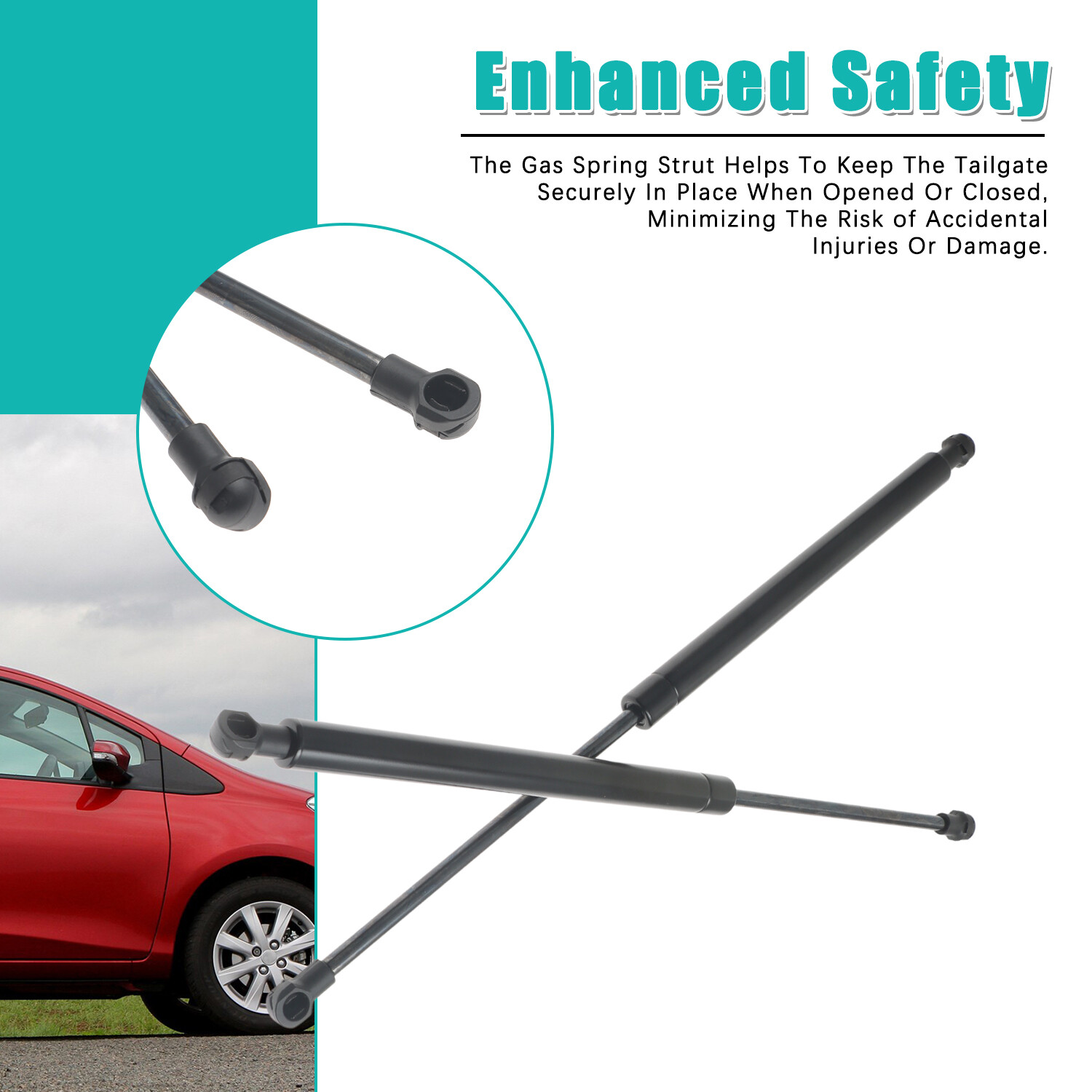 Tailgate Trunk Lid Lift Shock Strut Support for 2006-2011 Toyota Yaris Hatchback