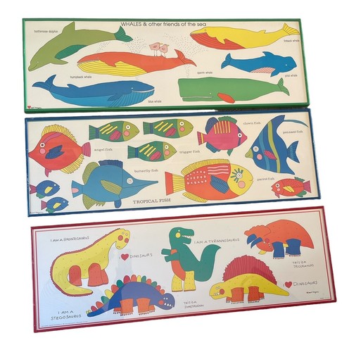 Vintage 1988 Pat Meyers Custom Framed Animal Pictures Set Of Three - Picture 2 of 24